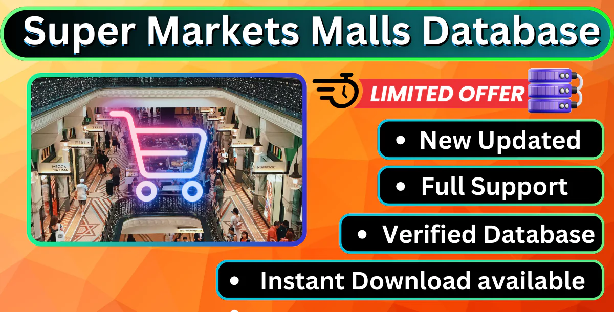 Super markets Malls Database