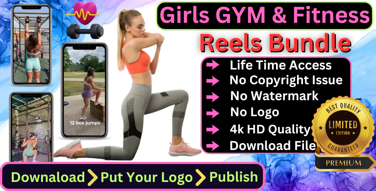 Girls Gym & Fitness Reels Bundle